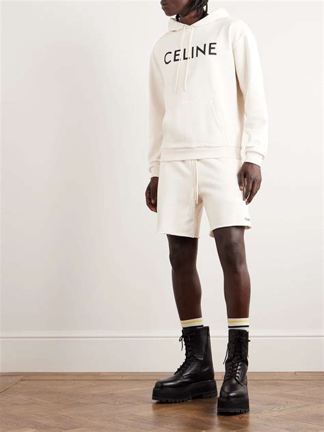 celine sweat shorts|CELINE HOMME Sweat Shorts for Men .